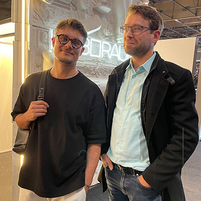 Falk Köpke und Alexander Starowoitow auf der SILMO Optikmesse in Paris im September 2022